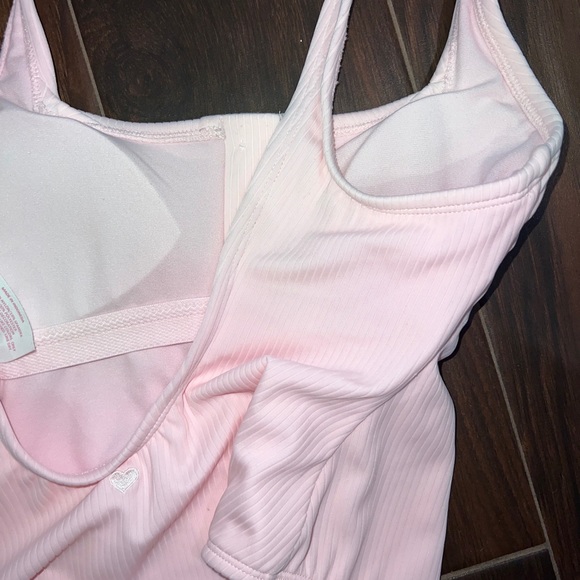 Stoney Clover Lane x Target Pink Ribbed Henley One Piece Swimsuit Size XS - Picture 10 of 10